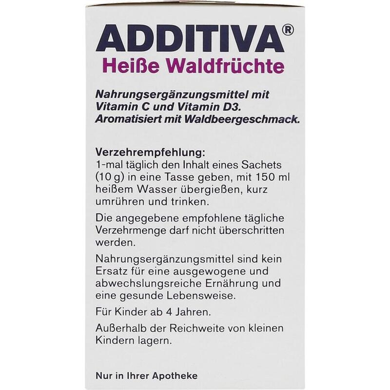 ADDITIVA heiße Waldfrüchte Pulver Sachets