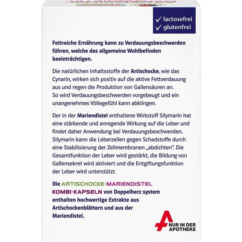 DOPPELHERZ Artischocke-Mariendistel system Weichk.