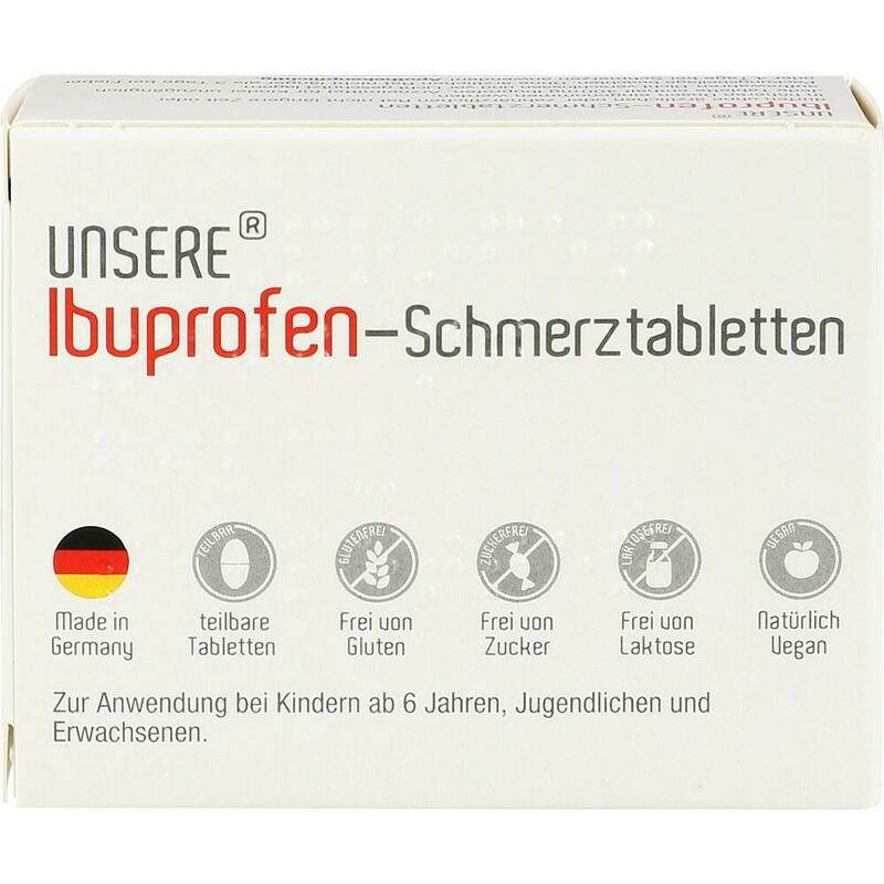 UNSERE Ibuprofen-Schmerztabletten