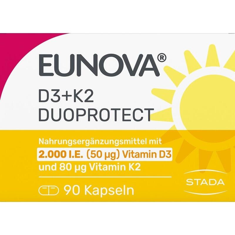 EUNOVA DuoProtect D3+K2 2000 I.E./80 μg Kapseln