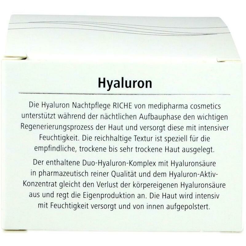 HYALURON NACHTPFLEGE riche Creme im Tiegel