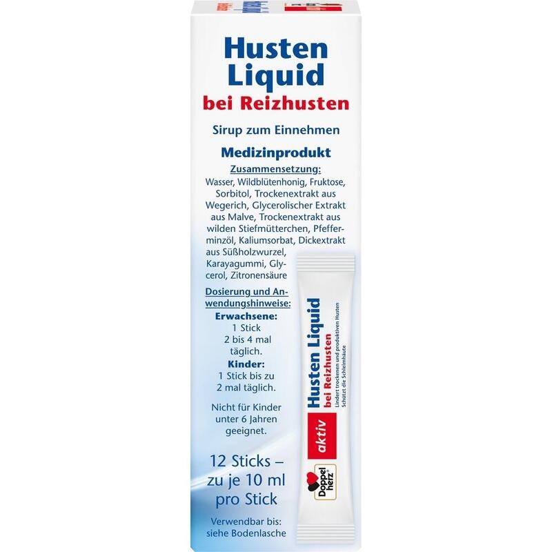 DOPPELHERZ Husten Liquid Sticks