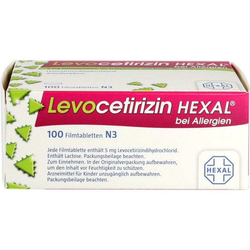 LEVOCETIRIZIN HEXAL bei Allergien 5 mg Filmtabl.