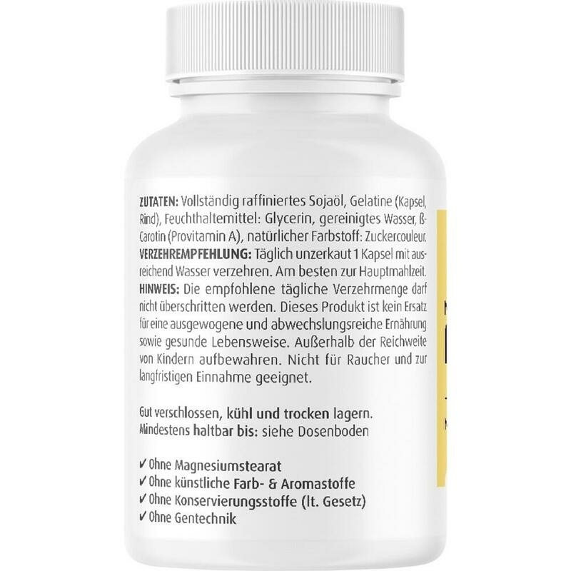 BETA CAROTIN NATURAL 15 mg Weichkapseln ZeinPharma