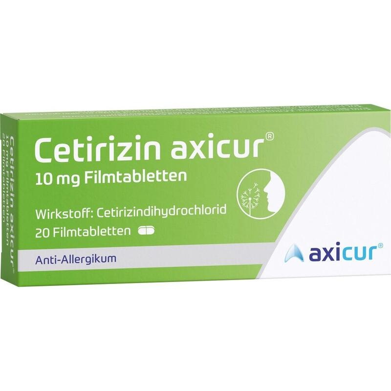 CETIRIZIN axicur 10 mg Filmtabletten