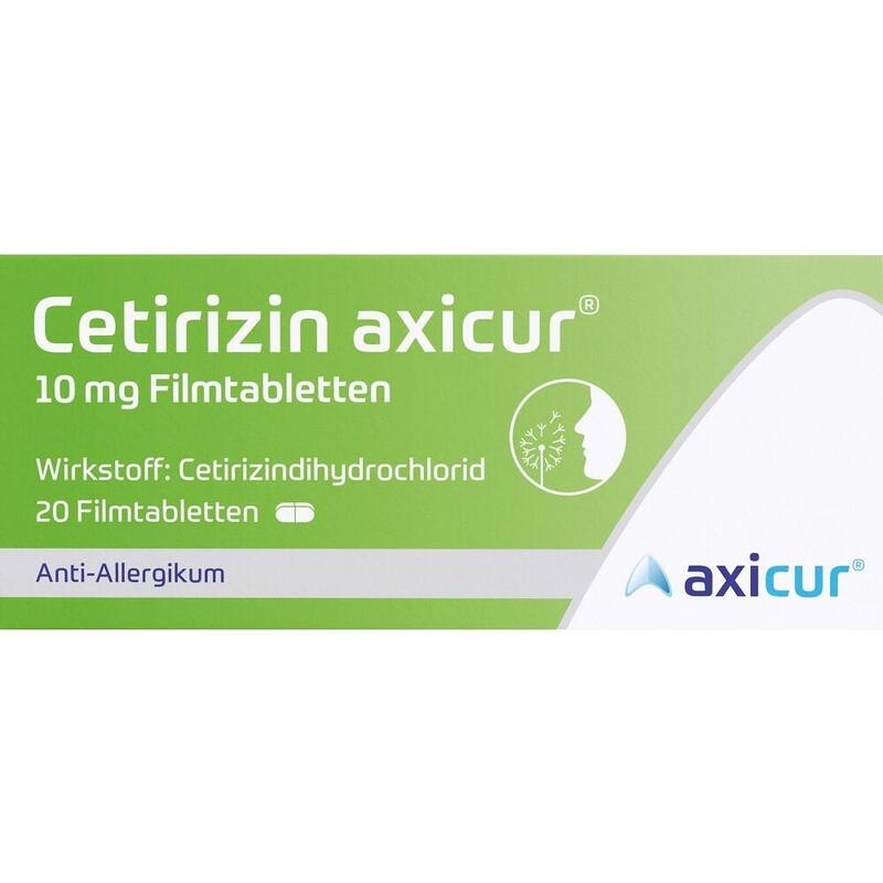 CETIRIZIN axicur 10 mg Filmtabletten