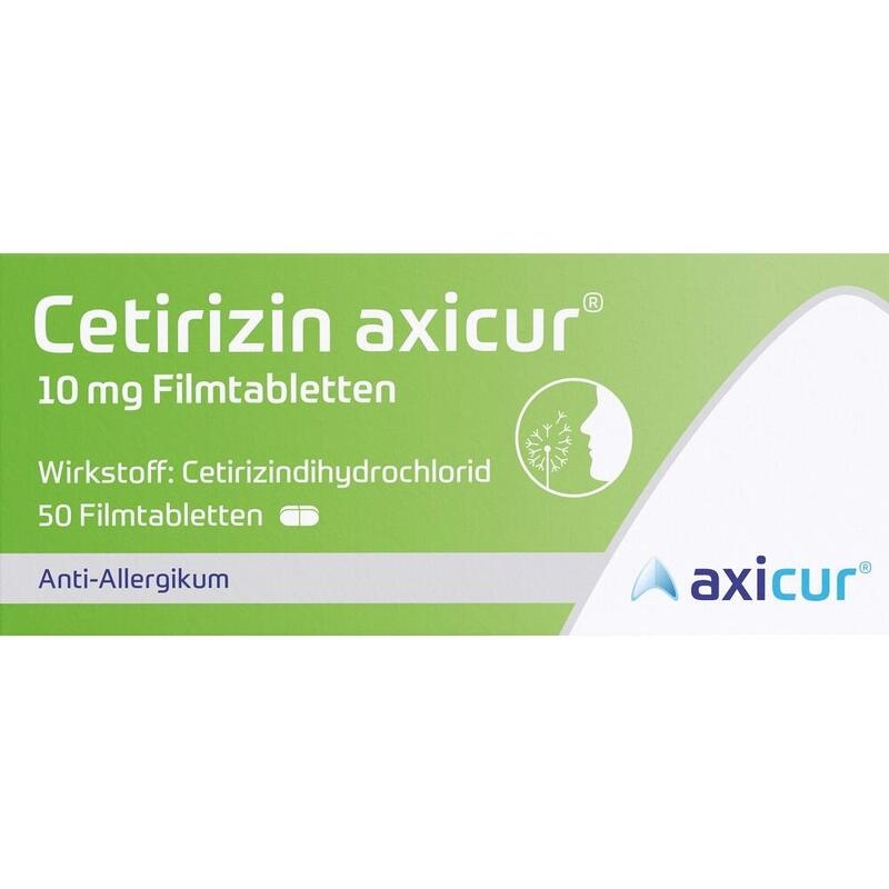 CETIRIZIN axicur 10 mg Filmtabletten