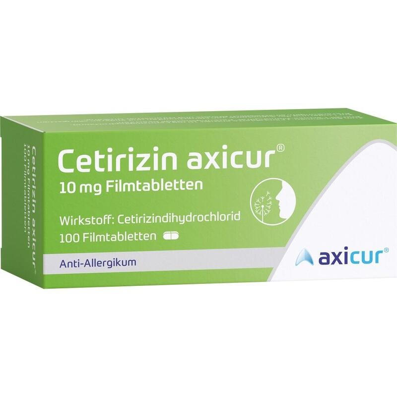 CETIRIZIN axicur 10 mg Filmtabletten