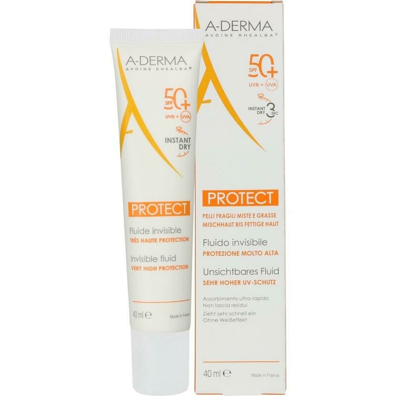 A-DERMA PROTECT SPF 50+ unsichtbares Fluid