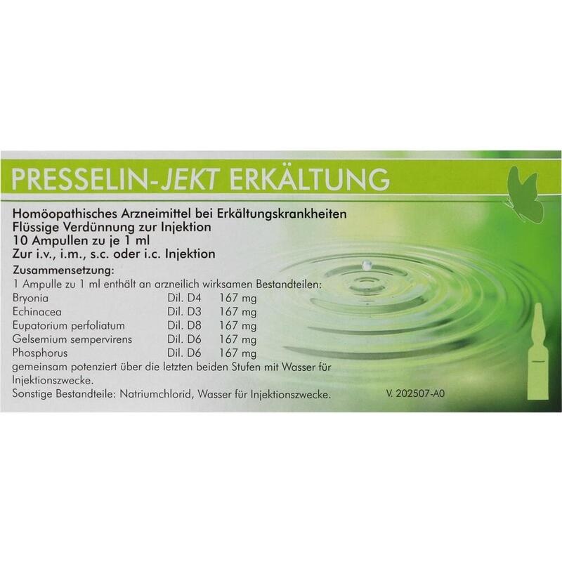 PRESSELIN-Jekt Erkältung Ampullen