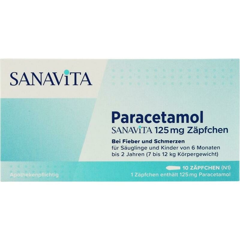 PARACETAMOL SANAViTA 125 mg Zäpfchen