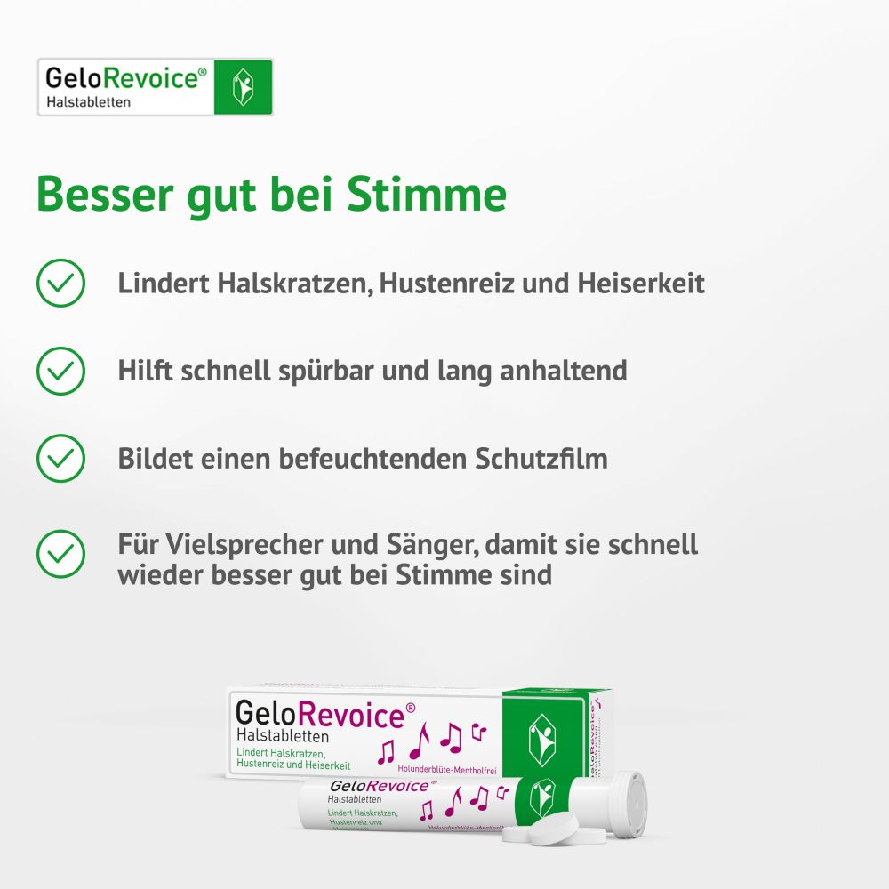 GELOREVOICE Halstabletten Holunderbl.-Mentholfrei