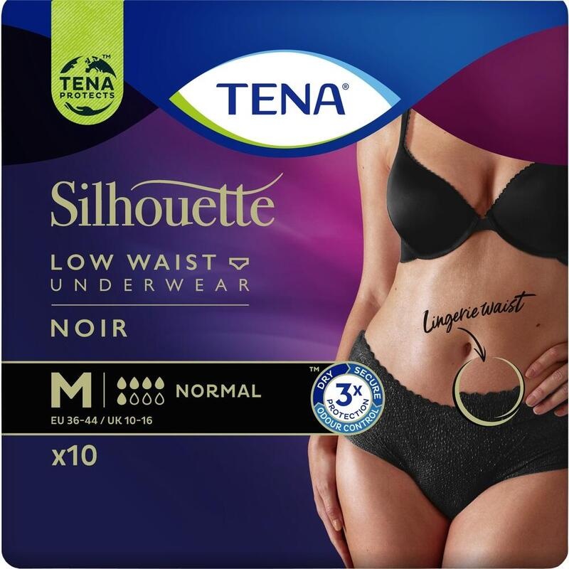 TENA SILHOUETTE normal M noir Inkontinenz Pants