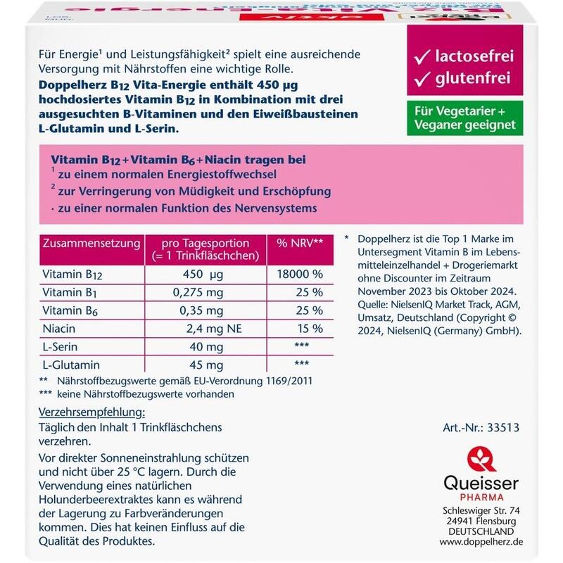 DOPPELHERZ B12 Vita-Energie Trinkampullen