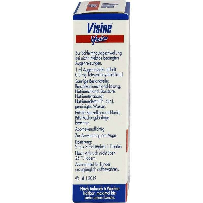 VISINE Yxin 0,5 mg/ml Augentropfen