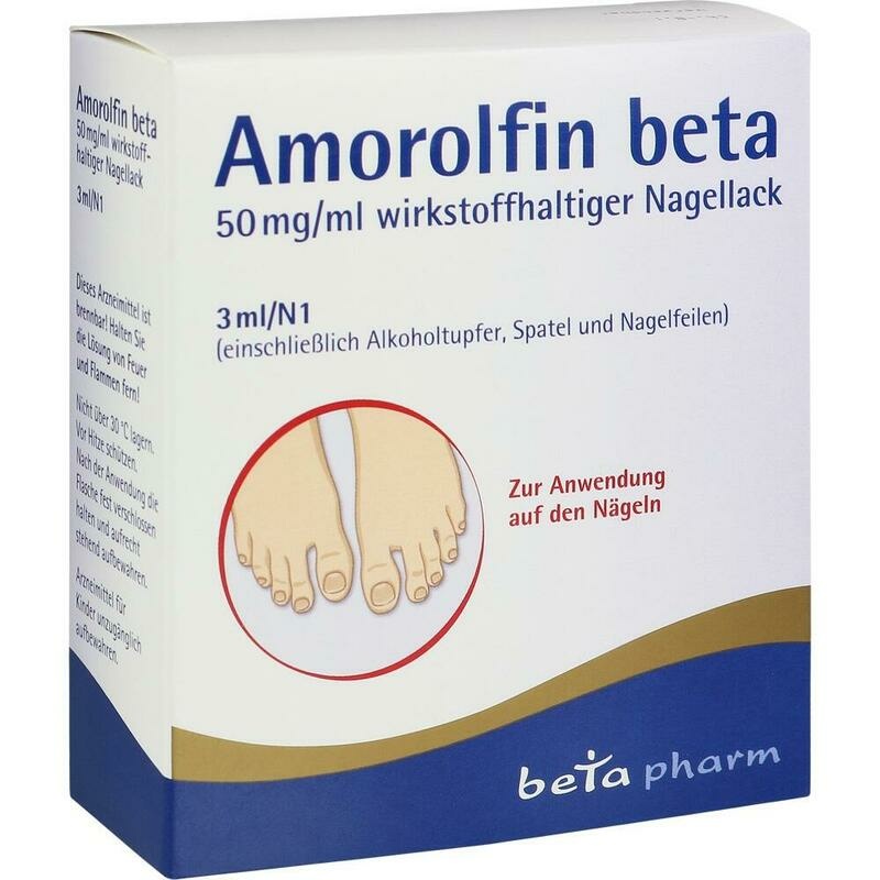AMOROLFIN beta 50 mg/ml wirkstoffhalt.Nagellack