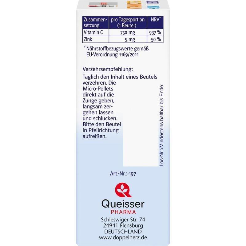 DOPPELHERZ Vitamin C 750 Depot system Pellets