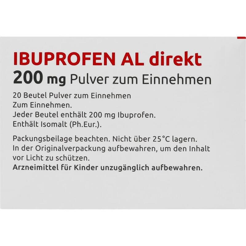 IBUPROFEN AL direkt 200 mg Pulver zum Einnehmen