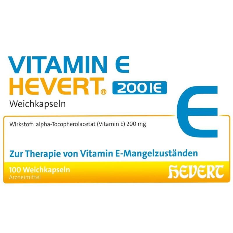 VITAMIN E HEVERT 200 I.E. Weichkapseln