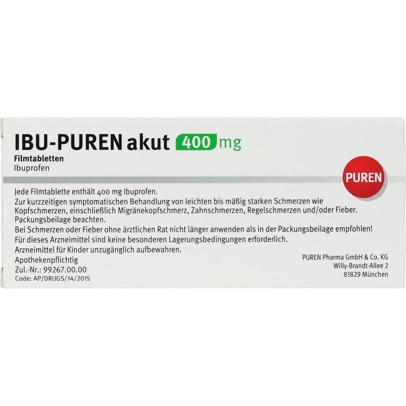 IBU-PUREN akut 400 mg Filmtabletten