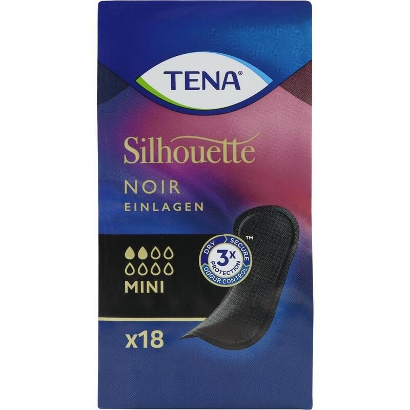 TENA SILHOUETTE Inkontinenz Einlagen mini noir