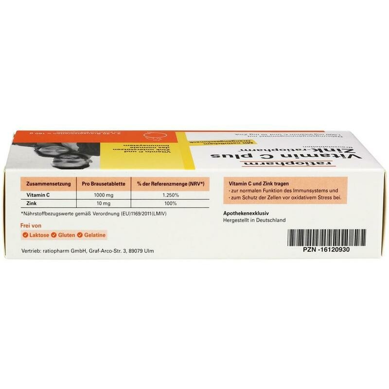 VITAMIN C PLUS Zink-ratiopharm Brausetabletten