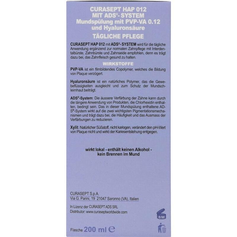 CURASEPT HAP012 PVP-VA 0,12+Hyaluron Mundspülung