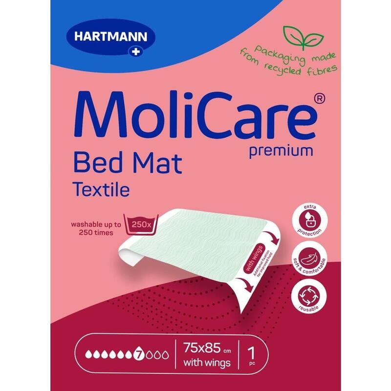 MOLICARE Premium Bed Mat Text.7 Tro.m.Flü.75x185cm