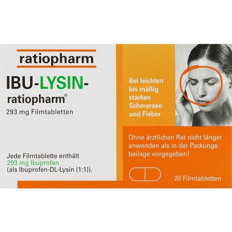 IBU-LYSIN-ratiopharm 293 mg Filmtabletten