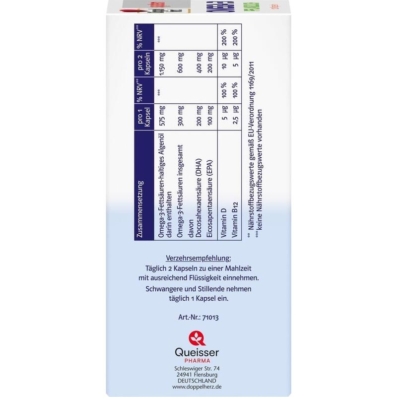 DOPPELHERZ Omega-3 pflanzlich system Kapseln