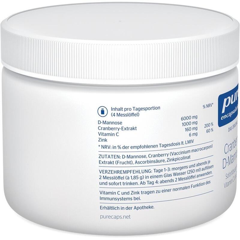 PURE ENCAPSULATIONS Cranberry D-Mannose Pulver