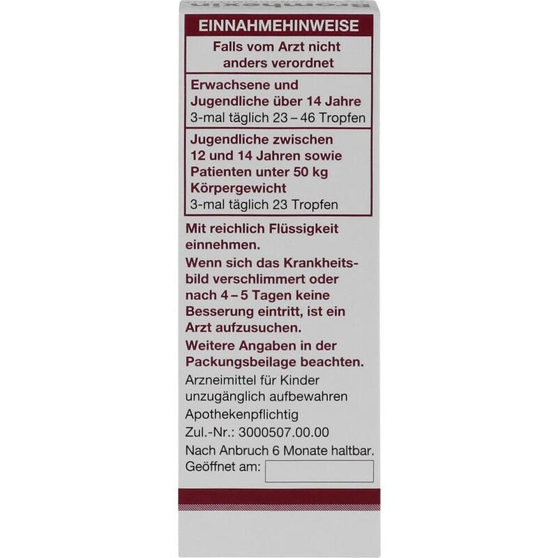 BROMHEXIN Hermes Arzneimittel 8 mg/ml Tropfen