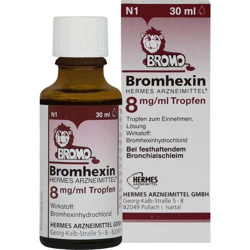 BROMHEXIN Hermes Arzneimittel 8 mg/ml Tropfen