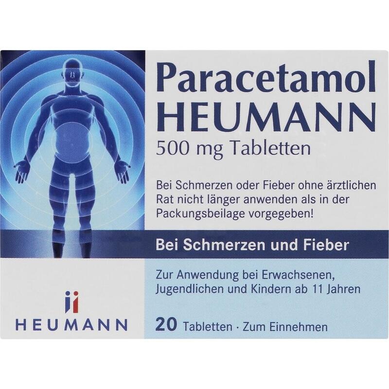 PARACETAMOL HEUMANN 500mg Tab.b.Schmerzen u.Fieber