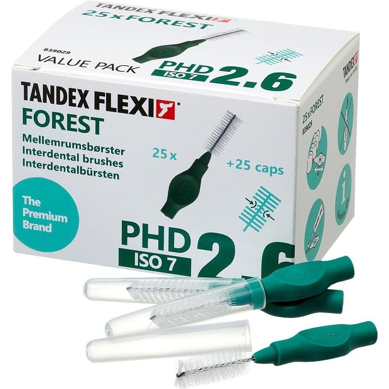 TANDEX FLEXI Interdentalb.PHD 2.6/ISO 7 forest