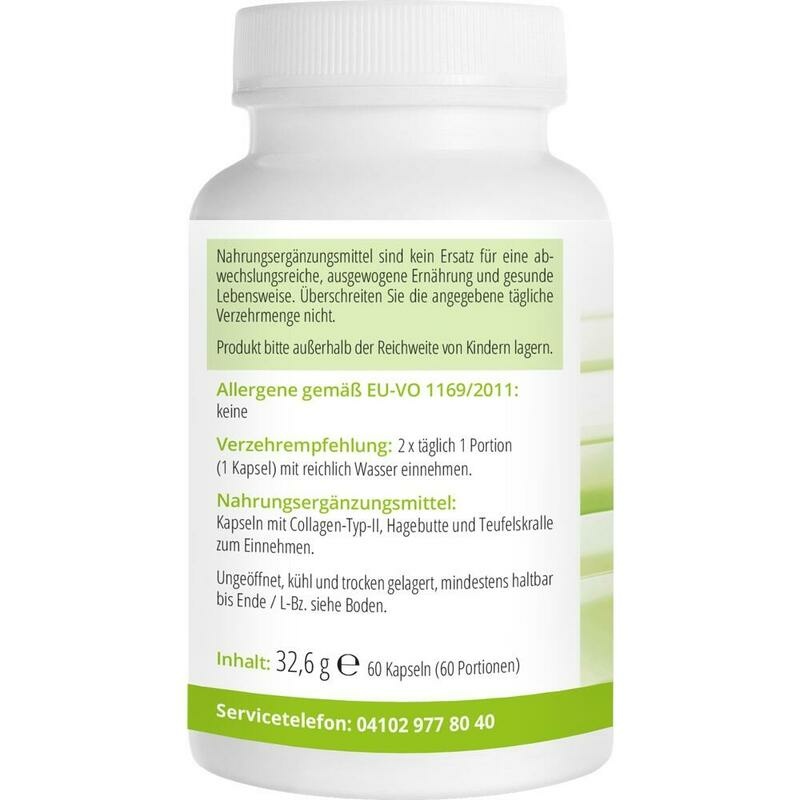 COLLAGEN TYP-II nativ UC-II Hagebutte+Teufelskral.