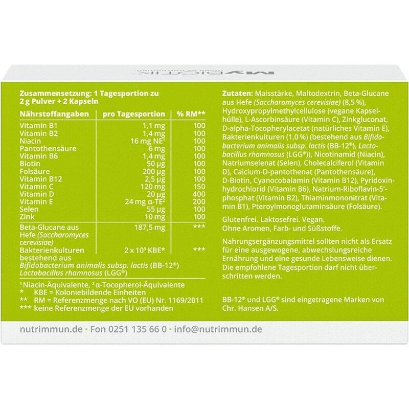 MYBIOTIK IMMUGY Kombipackung 15x2 g+30 Kapseln