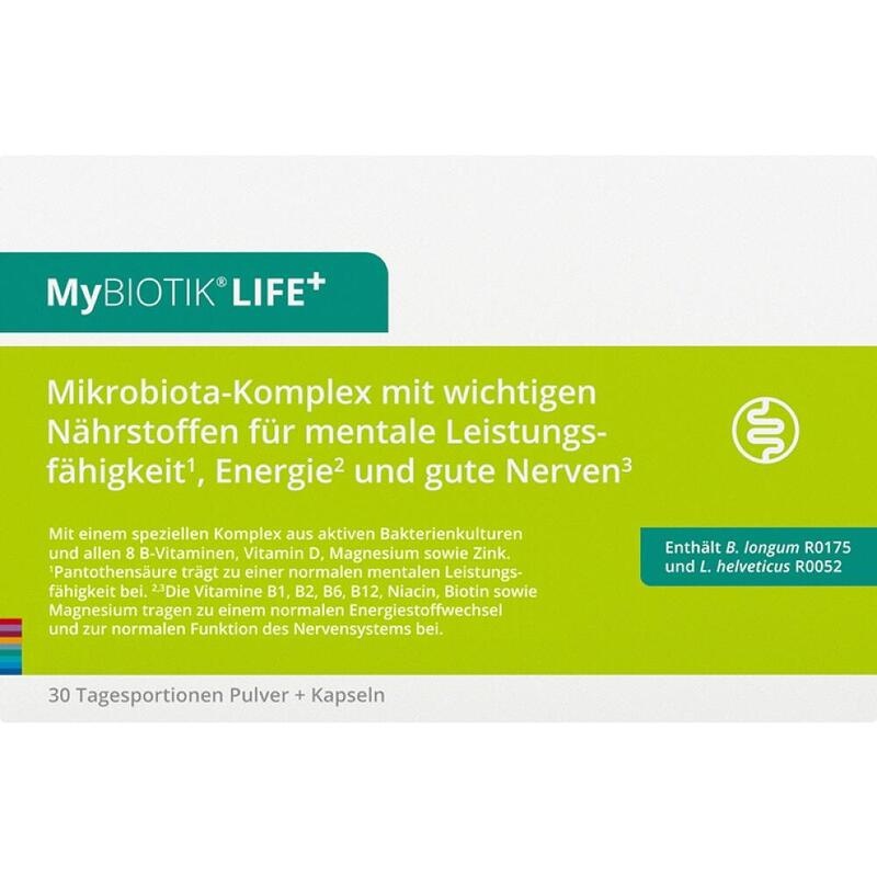 MYBIOTIK LIFE+ Kombipackung 30x1,5 g Plv.+60 Kaps.
