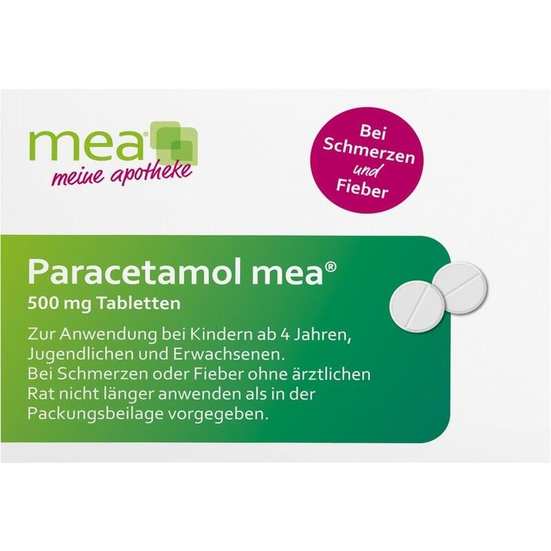 PARACETAMOL mea 500 mg Tabletten