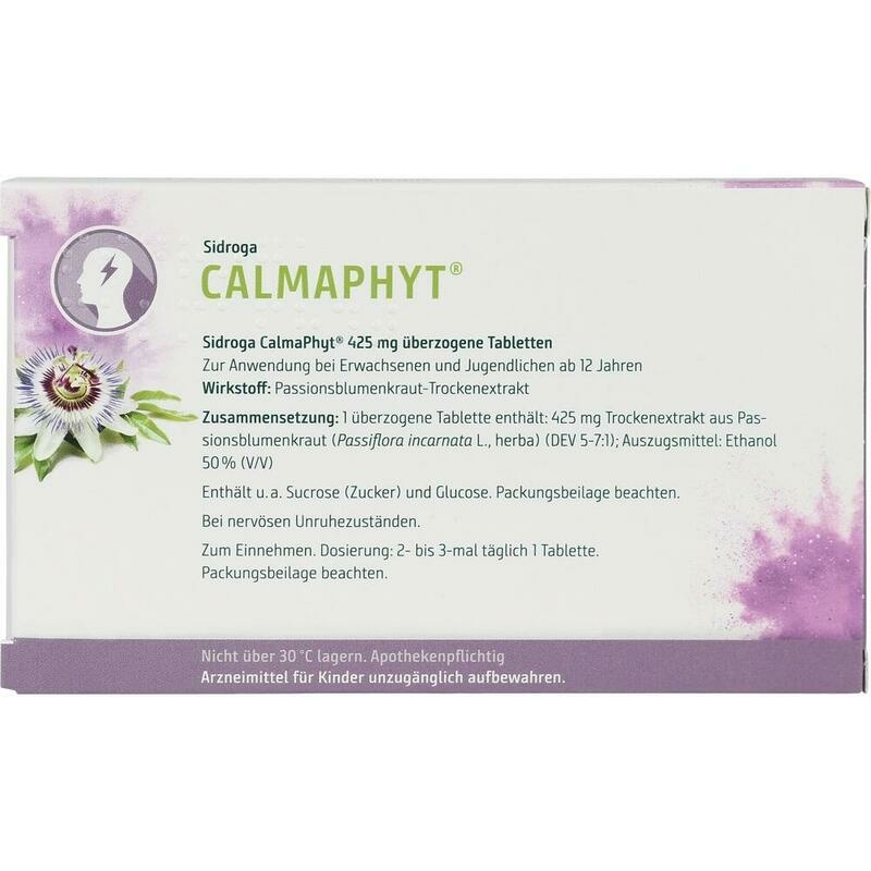 SIDROGA CalmaPhyt 425 mg überzogene Tabletten