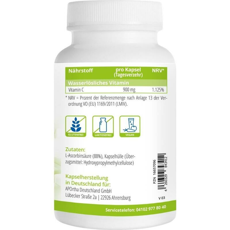 VITAMIN C 900 mg aus Biofermentation Kapseln