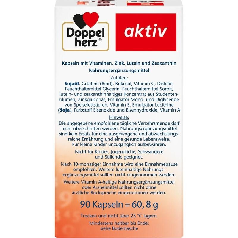 DOPPELHERZ Augen Vital Sehkraft aktiv Kapseln