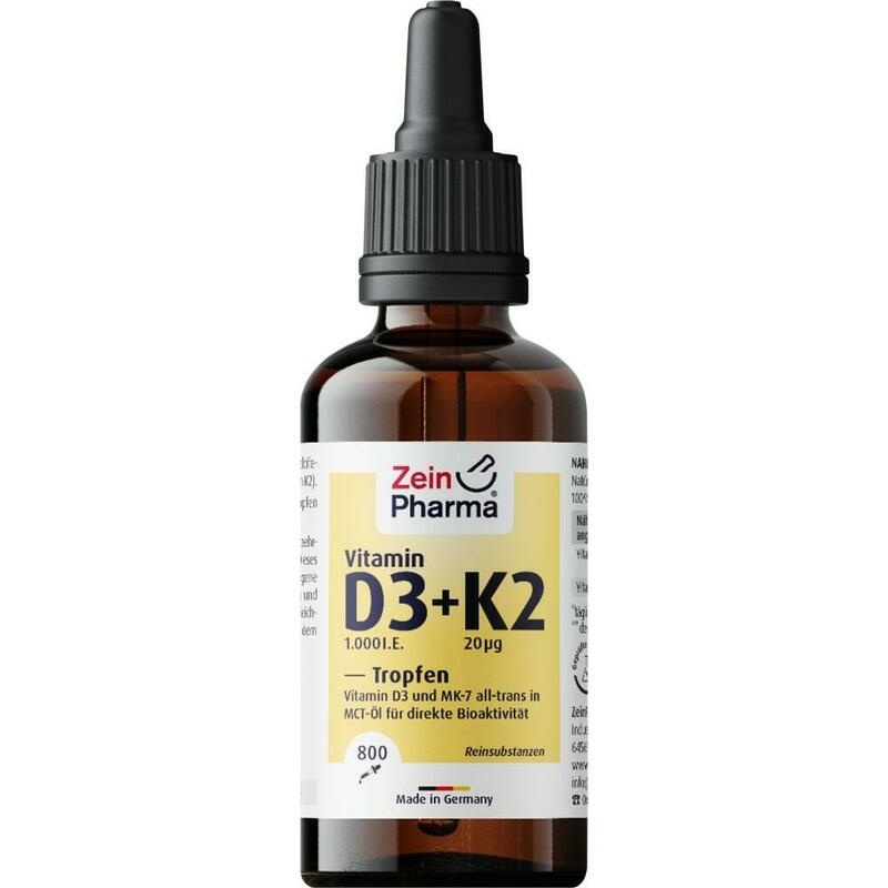 VITAMIN D3+K2 MK-7 Tropfen z.Einnehmen hochdosiert