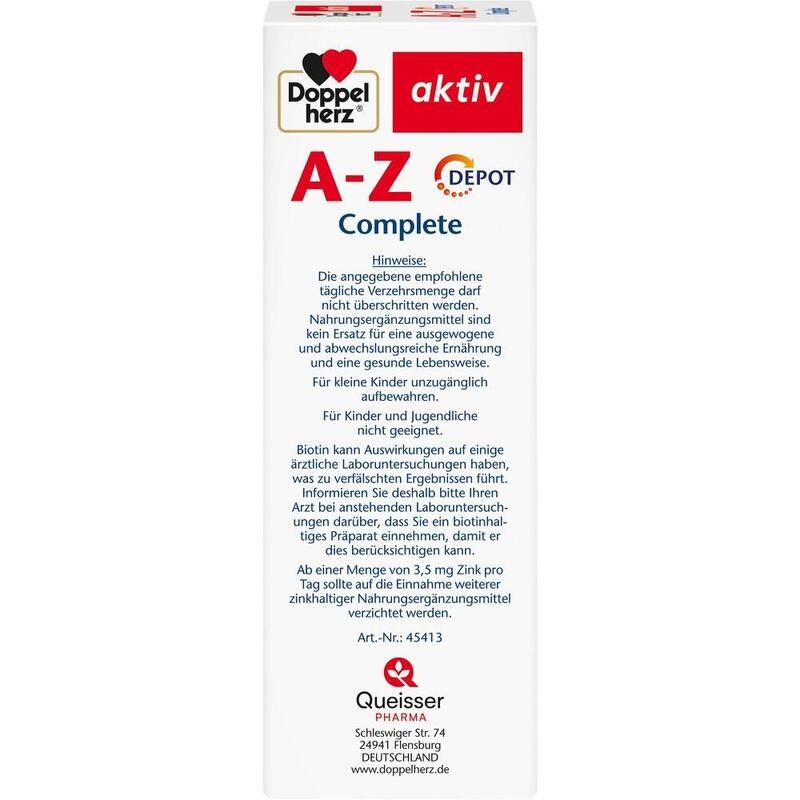 DOPPELHERZ A-Z Complete Depot Tabletten
