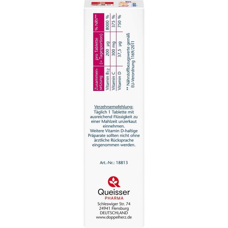 DOPPELHERZ B12+C+D3 Depot aktiv Tabletten