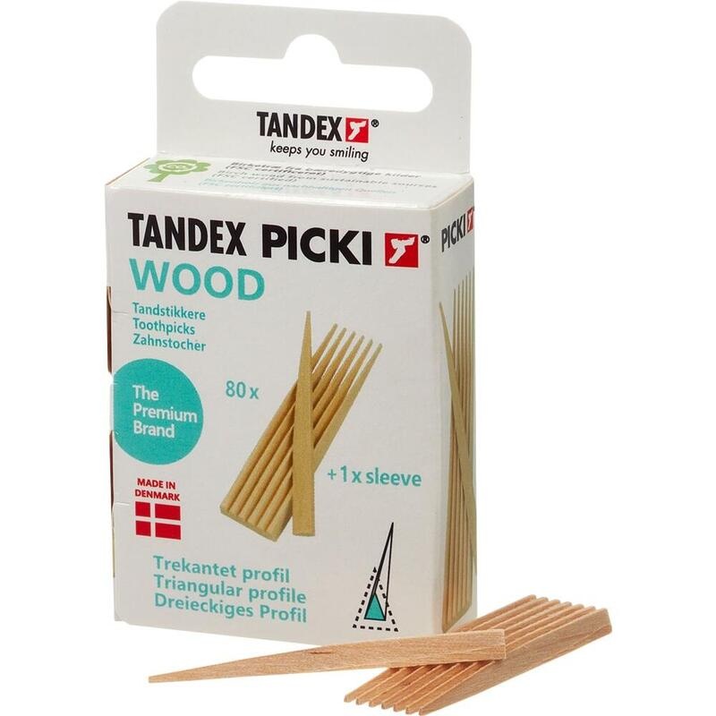 TANDEX PICKI Zahnstocher Holz dreieckig