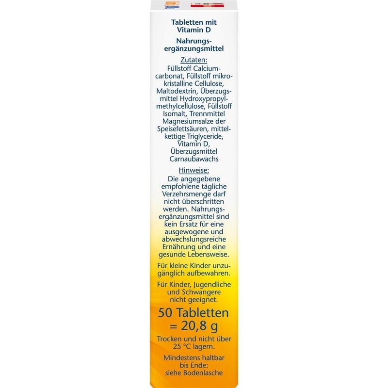 DOPPELHERZ Vitamin D3 2000 I.E. Tabletten