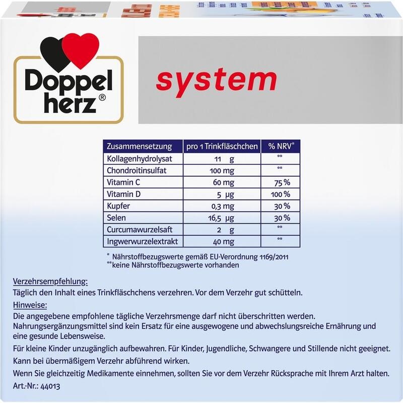 DOPPELHERZ Kollagen 11.000 Curcuma+Ingw.system TRA