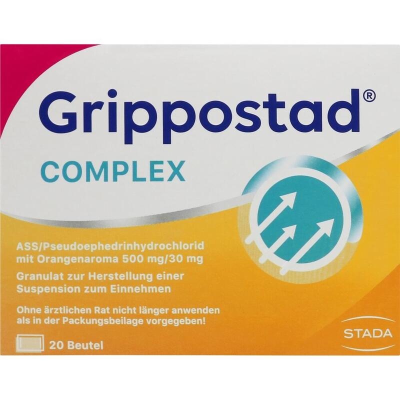 GRIPPOSTAD Complex ASS/Pseudoeph.500/30 mg Orange