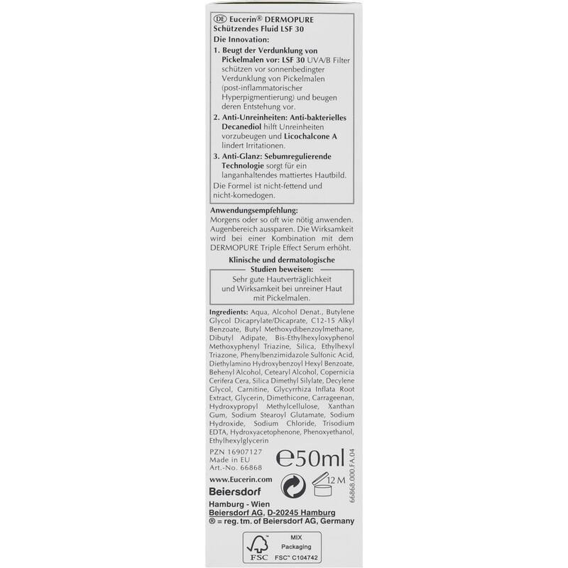 EUCERIN DermoPure schützendes Fluid LSF 30